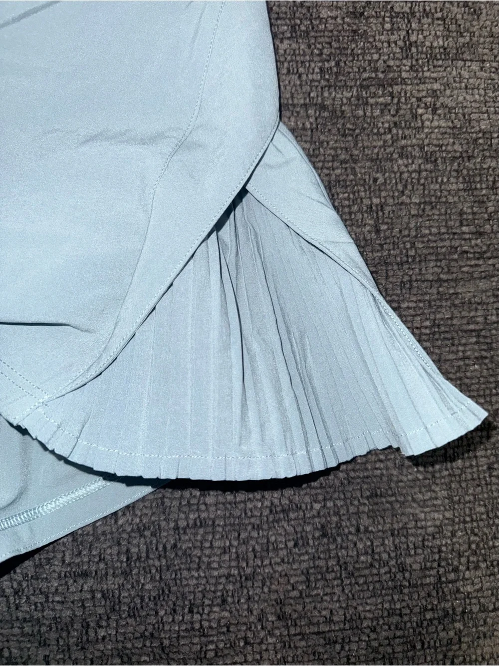 Lululemon Pace Rival Skirt Size 12 Light Blue Pleated Tennis Golf Athletic